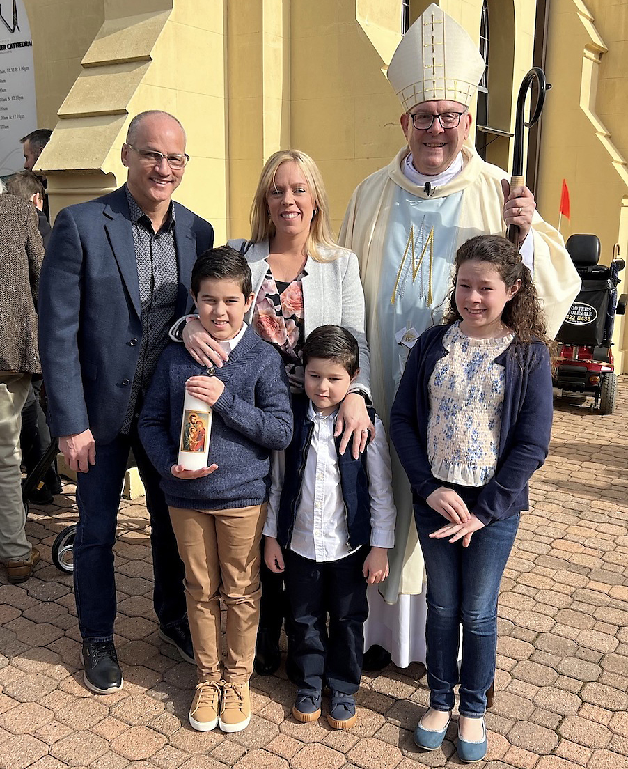 Mackrill Family With Bishop Brian
