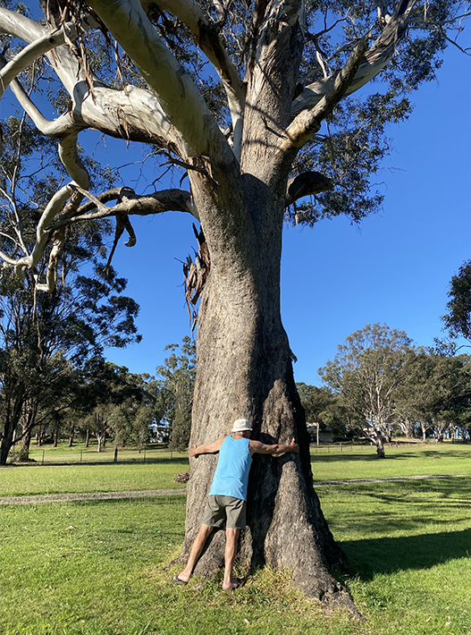 Don Turvey ... hugging tree